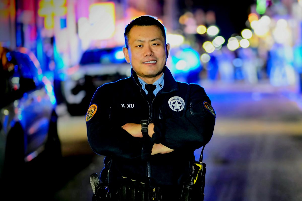 nopd officer facing forward